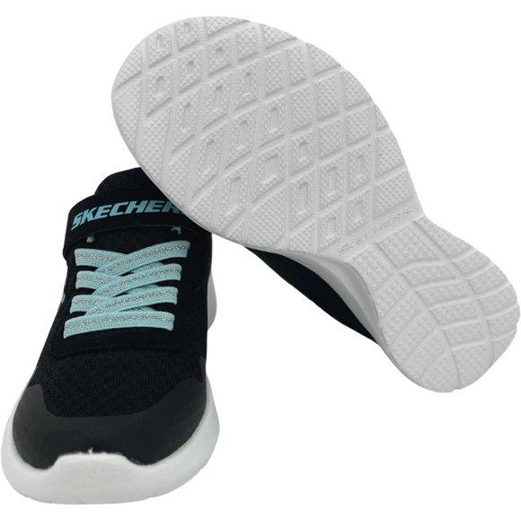 Skechers Girl's Black & Blue Running Shoes / Hook & Loop / Various Sizes - Picture 6 of 7